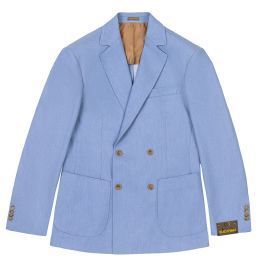 Double Breasted Blazer Light Blue